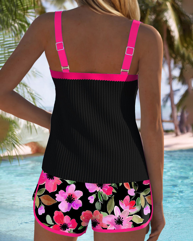 São Paulo | Conjunto de Tankini Elegante em Dois Peças