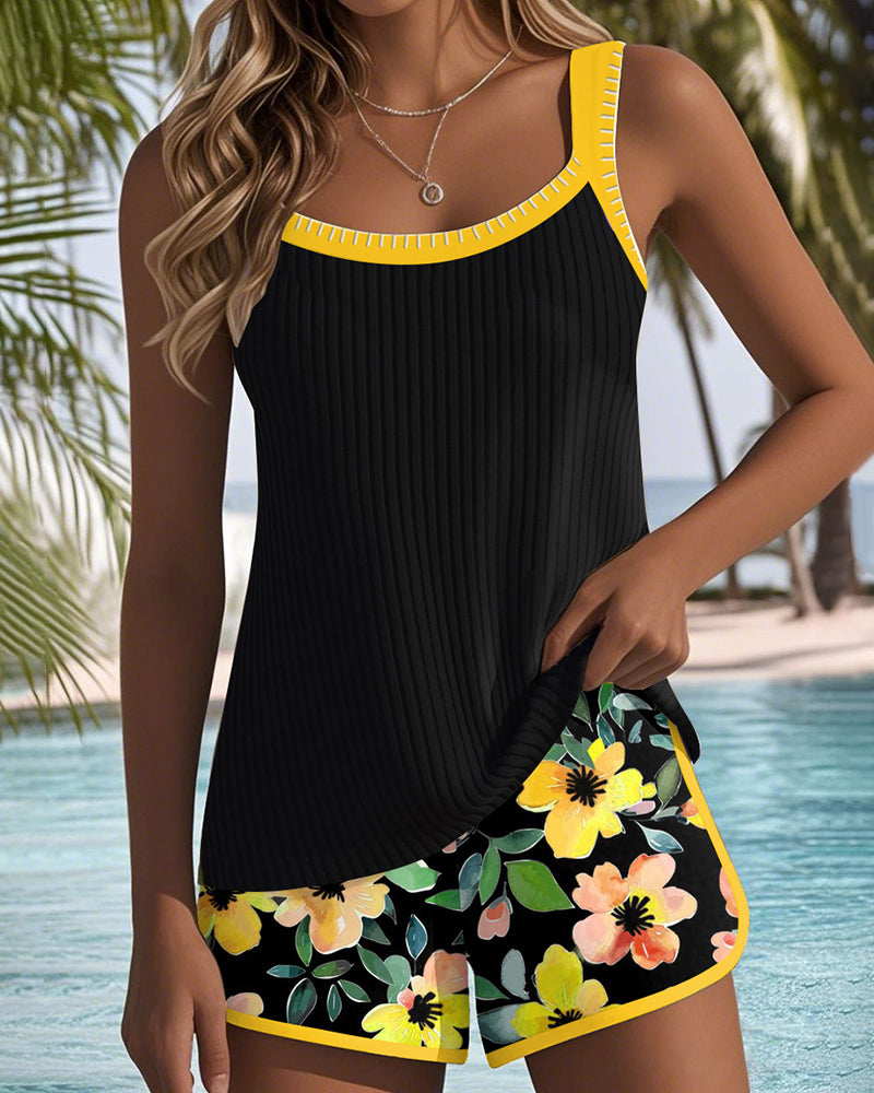 São Paulo | Conjunto de Tankini Elegante em Dois Peças