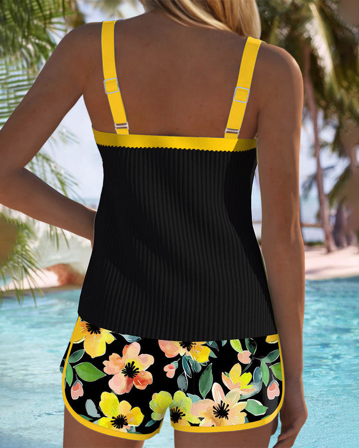São Paulo | Conjunto de Tankini Elegante em Dois Peças
