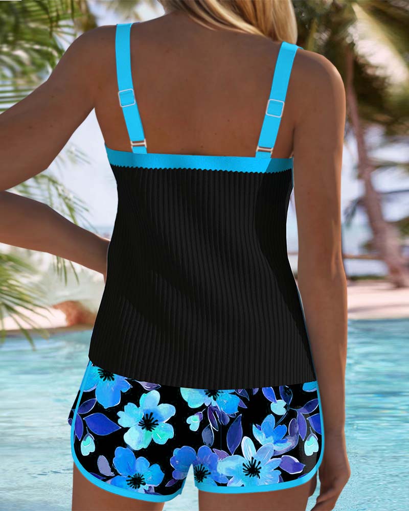 São Paulo | Conjunto de Tankini Elegante em Dois Peças