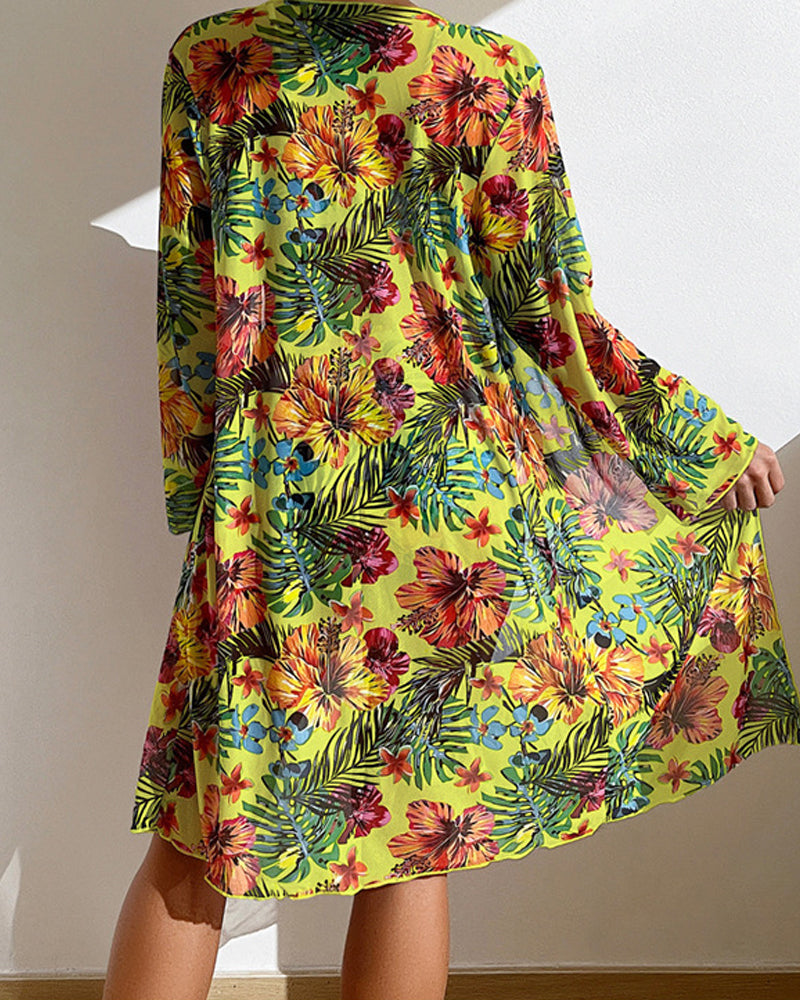 Glenda - Bikini com Saia de Flores