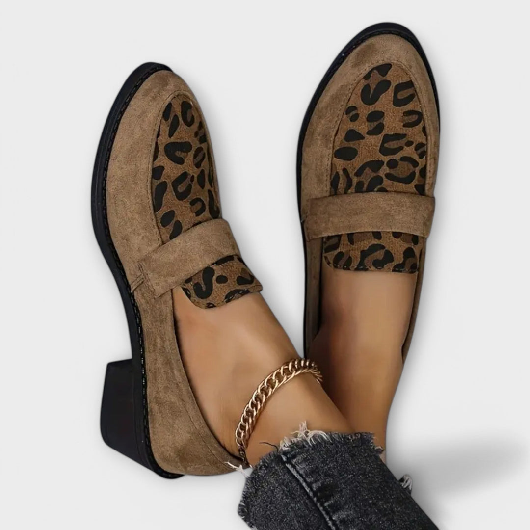 Aurora | Sapatos elegantes de senhora em padrão de leopardo