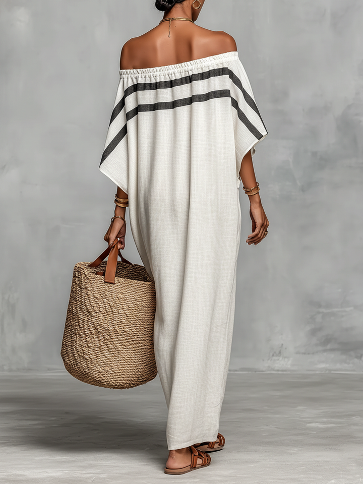 Vestido Maxi de Linho Minimalista