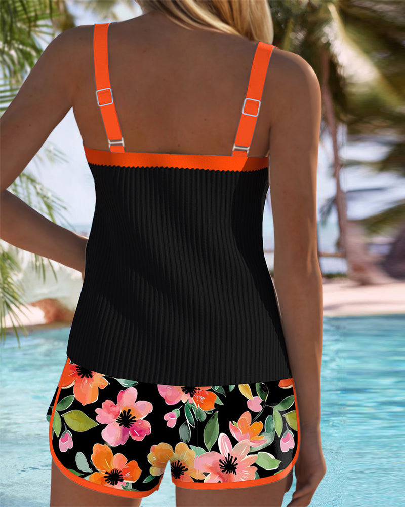 São Paulo | Conjunto de Tankini Elegante em Dois Peças