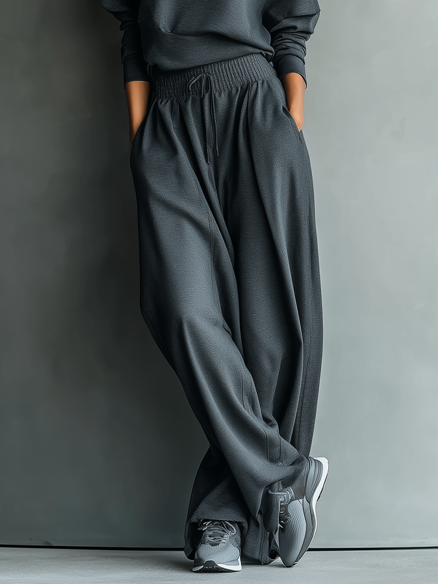 Conjunto de Malha com Calças Largas